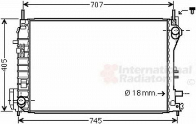 VAN WEZEL 47002077 -  Радиатор, охлаждение двигателя